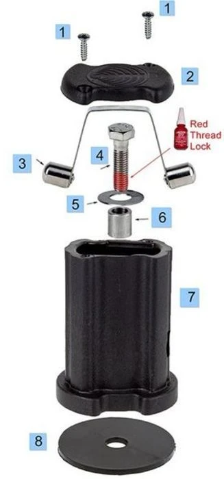 Chinook Mast Cup Kit 3 Chinook Mast Cup Kit