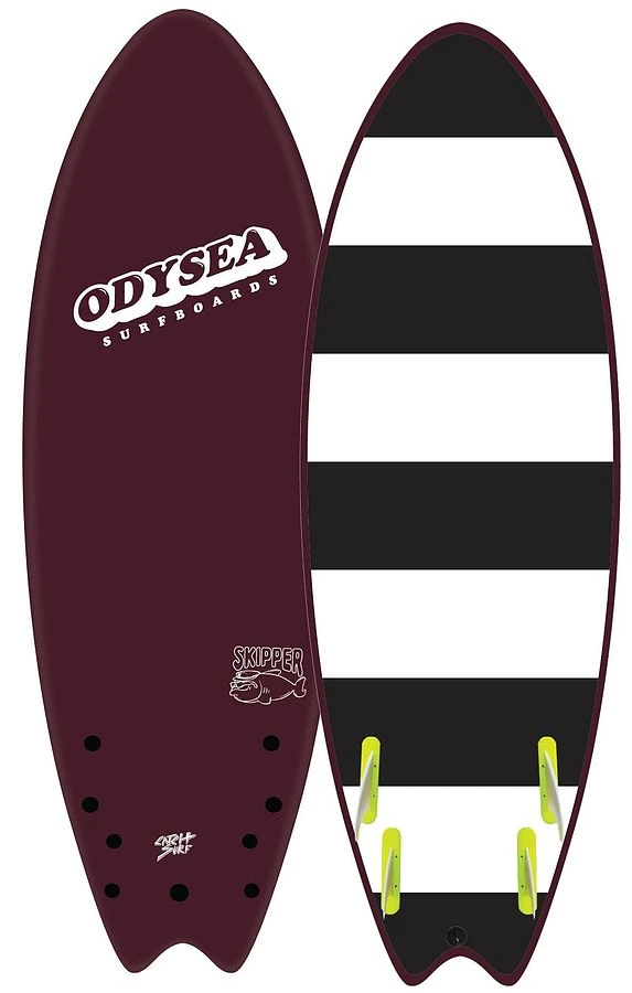 Catch Surf Odysea Skipper 2022 Maroon Quad Fin Softboard 3 Catch Surf Odysea Skipper 2022 Maroon Quad Fin Softboard