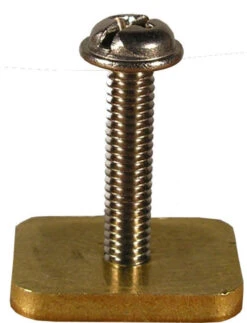 Surf Sail Australia 4 Mm Brass Fin Plate And M4 X 20mm Fin Screw