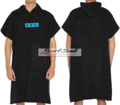 FCS Poncho Beach Towel Black Blue Label