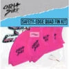 Catch Surf Safety Edge Quad Hot Pink Fin Kit -Aquapac SurfBoard Shop 555396 1