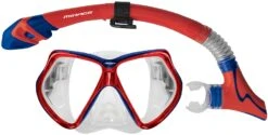 Surf Sail Australia Bermuda Dry Silicone Mask And Snorkel Set Red