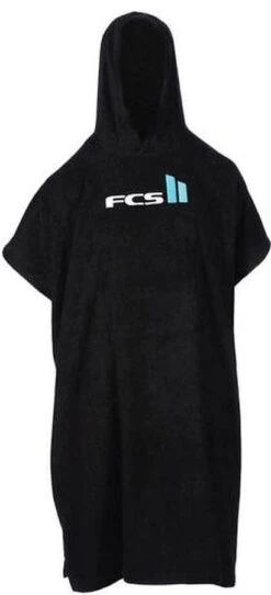 FCS Kids Poncho Beach Towel Black