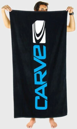 Carve Dare Devil Beach Towel Black Cyan