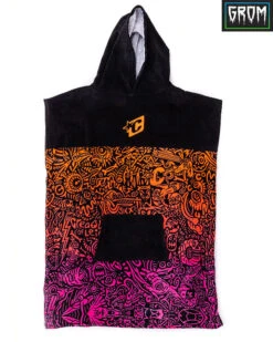 Creatures Youth Beach Fluro Red Black Fade