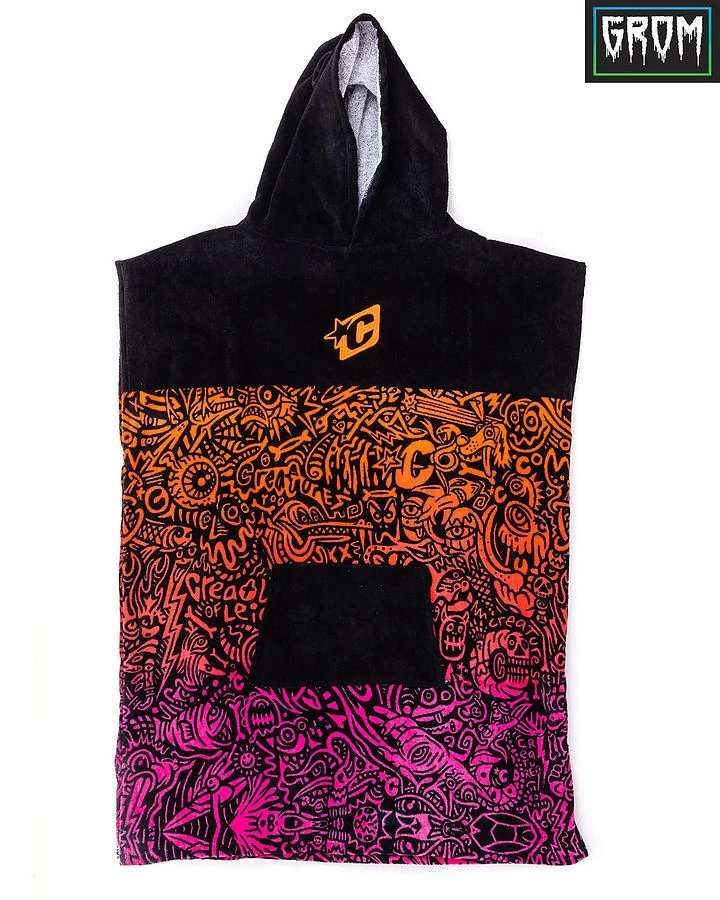 Creatures Youth Beach Fluro Red Black Fade 3 Creatures Youth Beach Fluro Red Black Fade