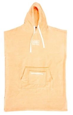 Ocean And Earth Ladies Hooded Poncho Peach