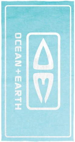 Ocean And Earth Priority Beach Towel Pale Aqua