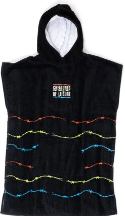 Creatures Youth Beach Poncho Towel Multi Barbwire
