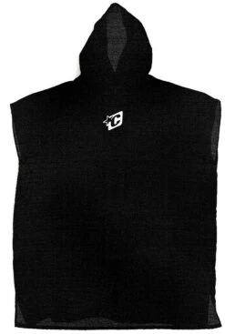 Creatures Beach Poncho Towel Black