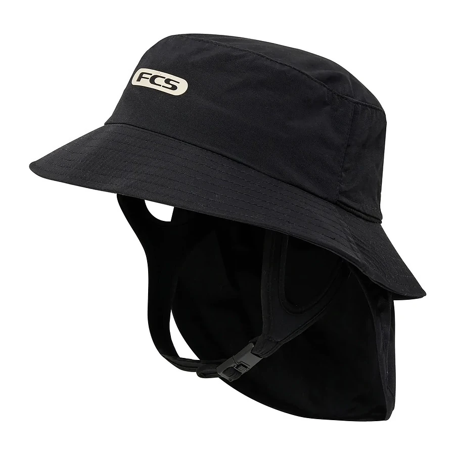 FCS Essential Surf Bucket Hat Black 3 FCS Essential Surf Bucket Hat Black