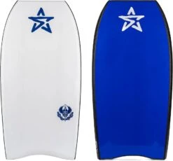 Stealth Elite PE Bodyboard White Electric Blue