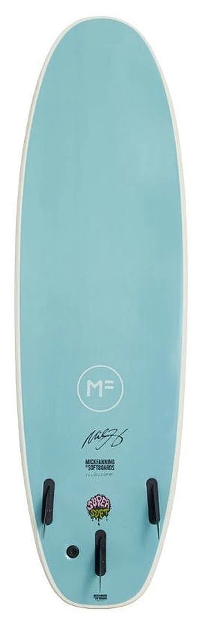 Mick Fanning Softboards Beastie Super Soft Tri White Teal 3 Mick Fanning Softboards Beastie Super Soft Tri White Teal