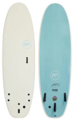 Mick Fanning Softboards Beastie Super Soft Tri White Teal 5 Mick Fanning Softboards Beastie Super Soft Tri White Teal -Aquapac SurfBoard Shop S23MFSFW