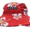 Carve Sunny Side Bucket Hat Red White Flower -Aquapac SurfBoard Shop cva5055rw