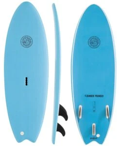 Gnaraloo Flounder Pounder Soft Surfboard Blue