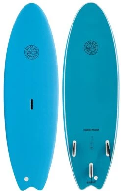 Gnaraloo Flounder Pounder Soft Surfboard Blue Blue