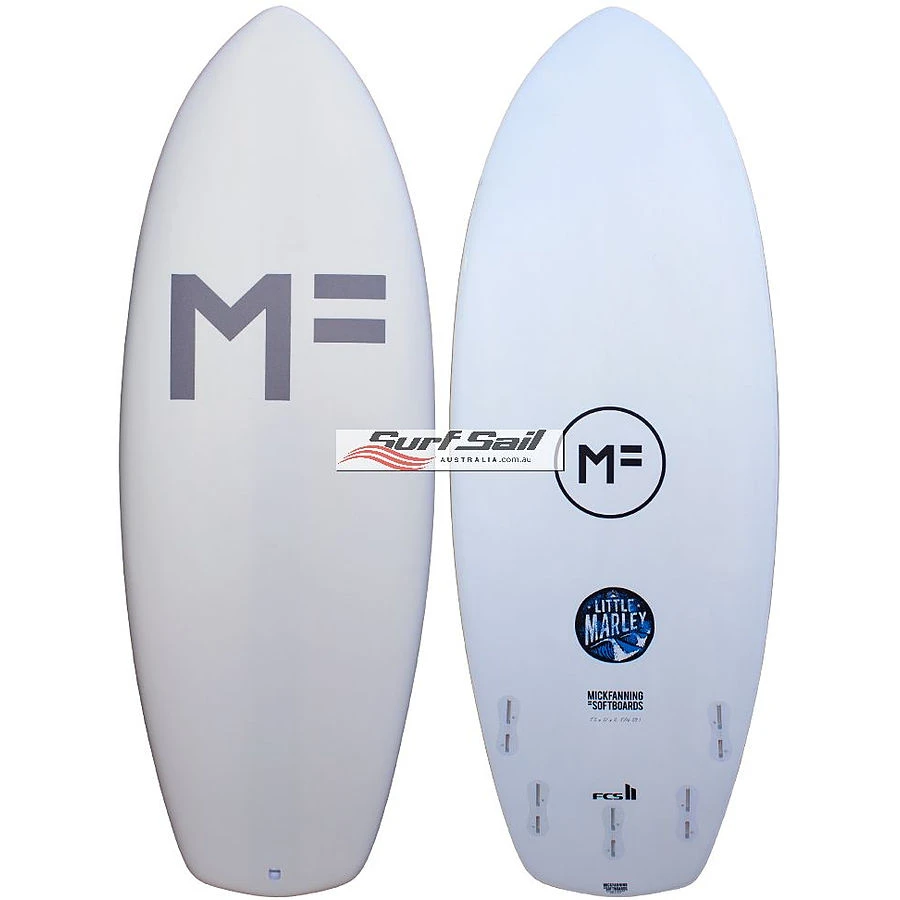 Mick Fanning Softboards Little Marley FCS 2 White Softboard 2 Mick Fanning Softboards Little Marley FCS 2 White Softboard