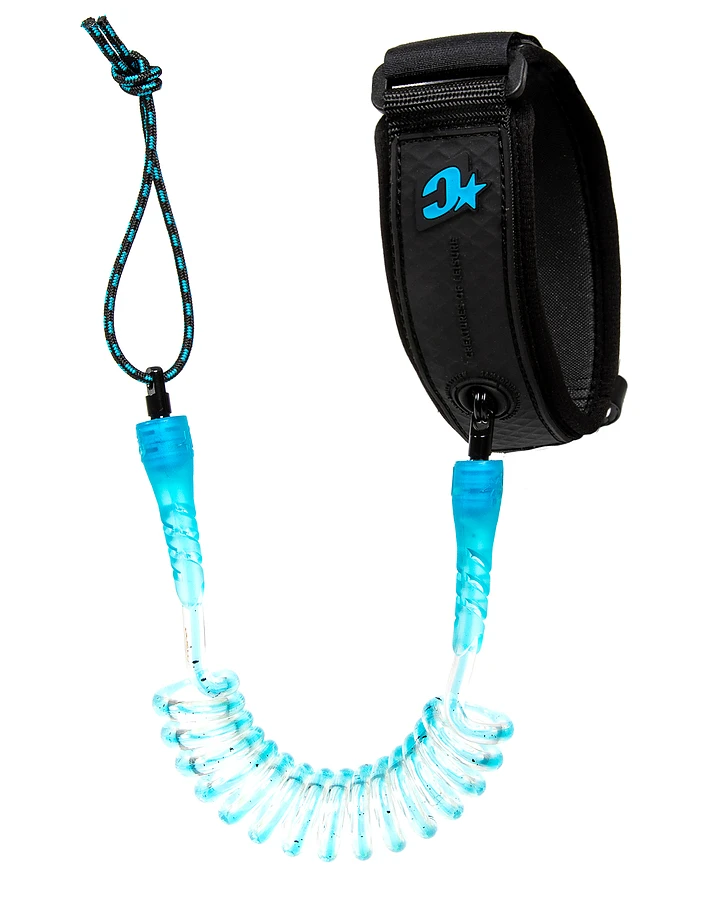 Creatures Of Leisure Reliance Bodyboard Bicep Leash Cyan Speckle Black 4 Creatures Of Leisure Reliance Bodyboard Bicep Leash Cyan Speckle Black - Image 2