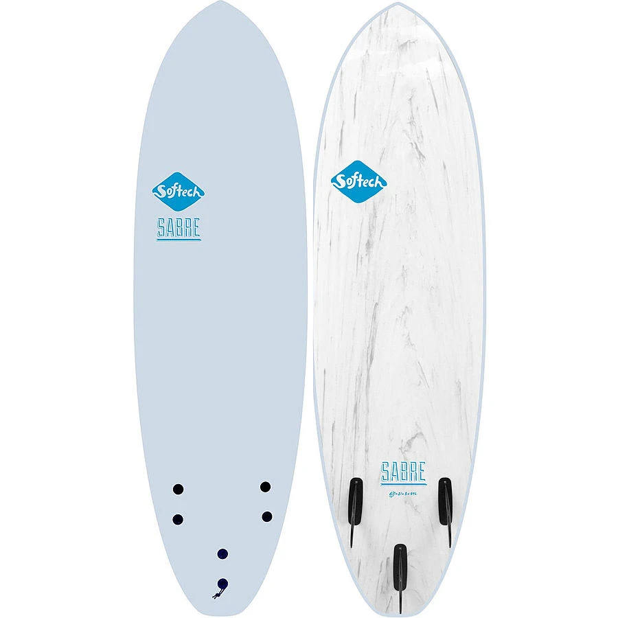 Softech Sabre Ice Blue Softboard 3 Softech Sabre Ice Blue Softboard